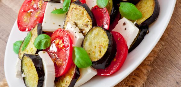 Grilled Zucchini and Eggplant with Feta