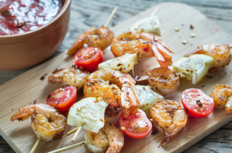 Low-FODMAP Grilled Shrimp Skewers Recipe