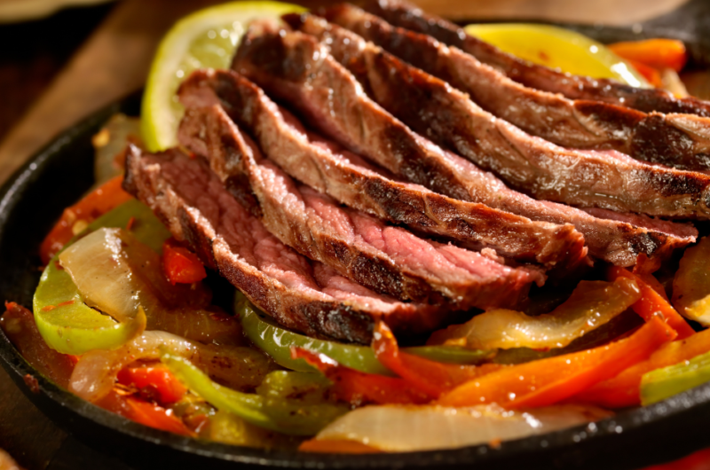 Beef Round Steak Fajitas