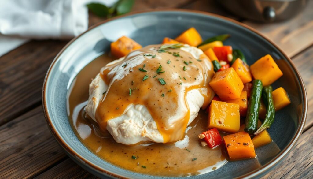 low-FODMAP chicken and gravy