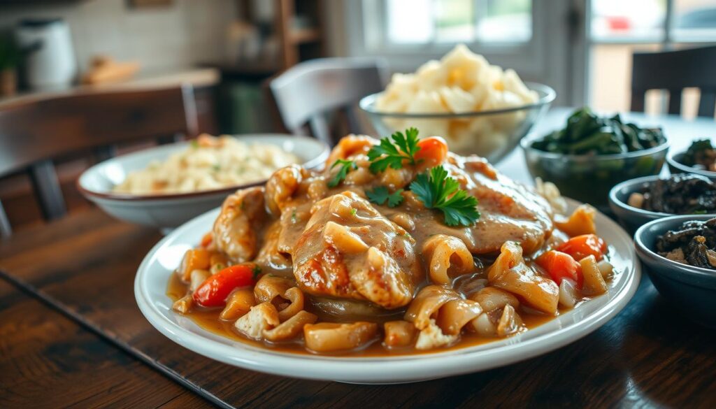 traditional smothered chicken