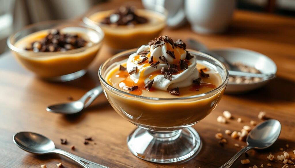 Butterscotch pudding dessert