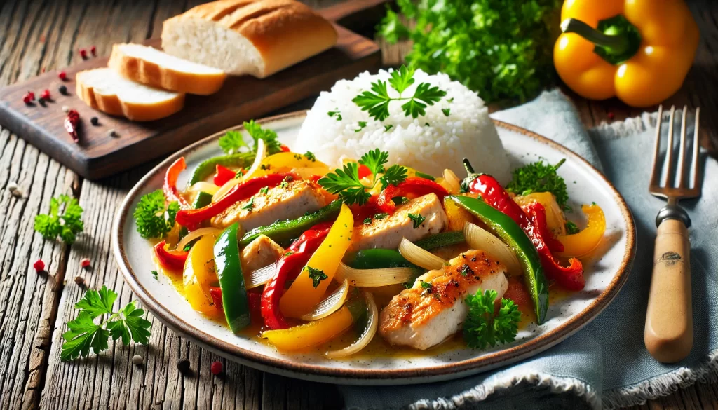 Chicken and Peppers recipe