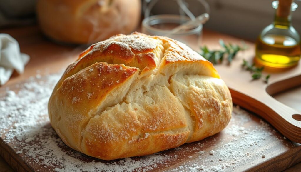 Freshly baked Italian bread