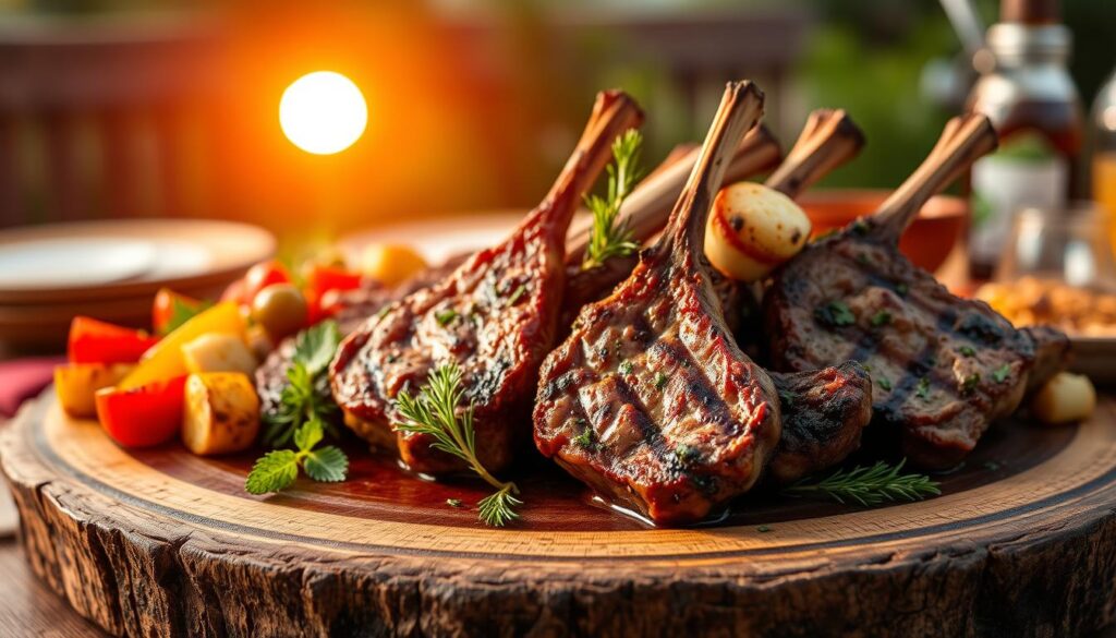 Grilled lamb chops