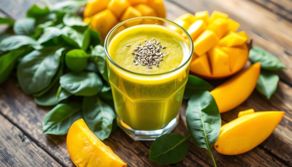 Mango-Coconut Green Smoothie