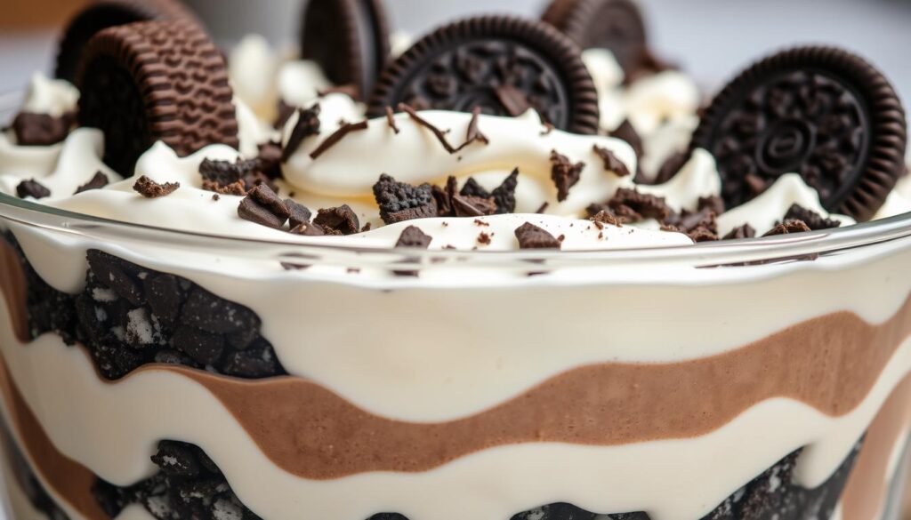 Oreo dessert layering