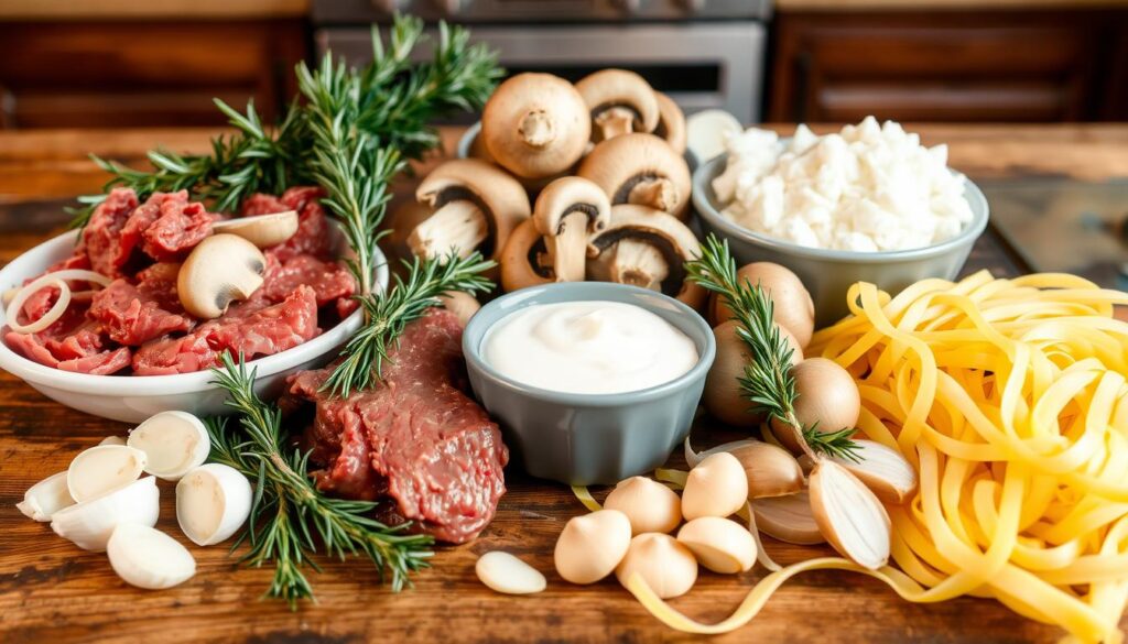 beef stroganoff ingredients