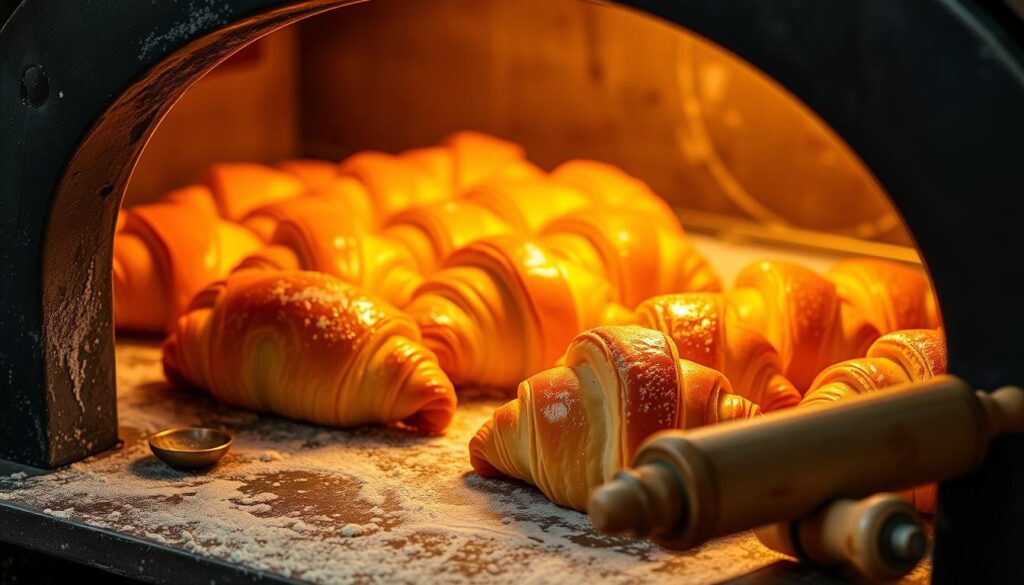 croissant baking