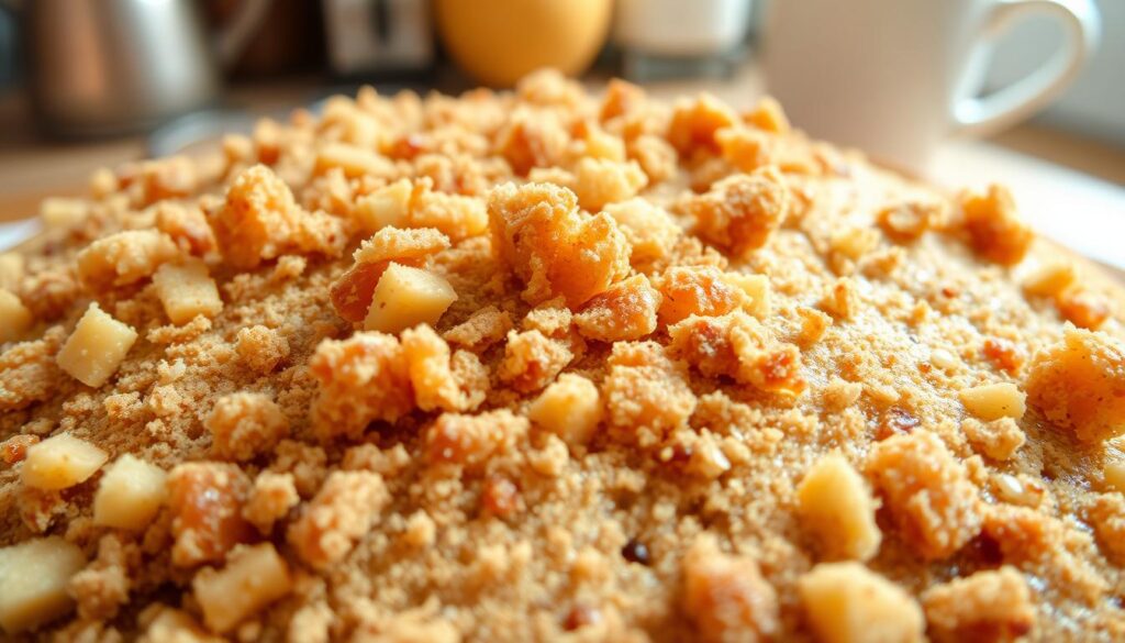 crumbly streusel topping