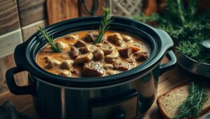 easy beef stroganoff slow cooker recipe rosemary