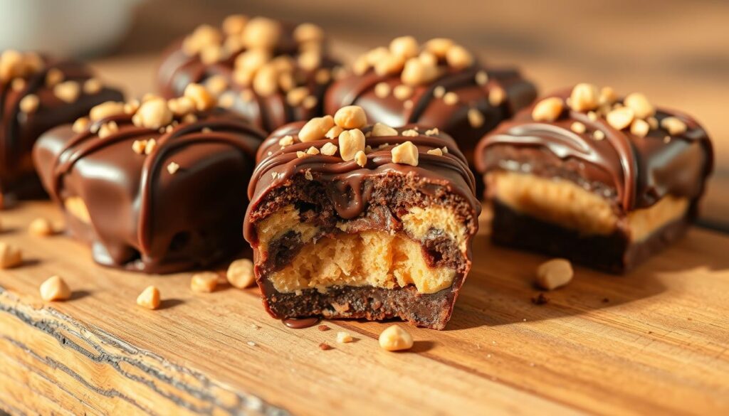 no-bake chocolate peanut butter treats