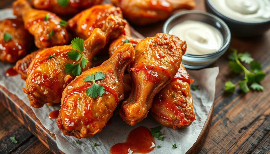 pan-fried chicken wings