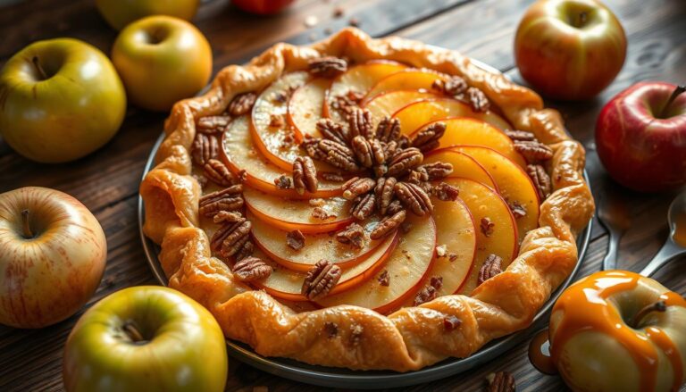 recipe for apple and pecan danish pastry tart